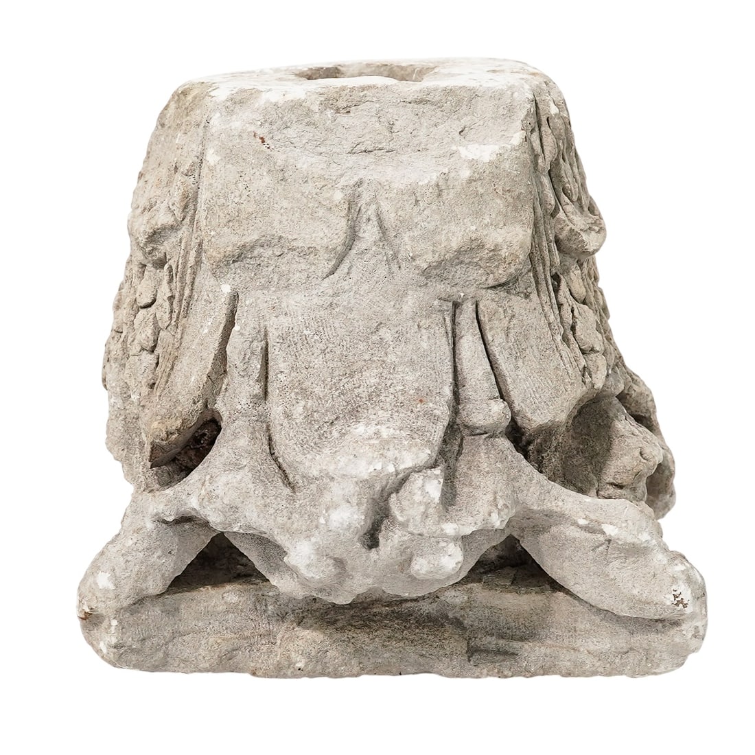 Antique Architectural Carved Stone Column Capital Fragment (1 of 5)