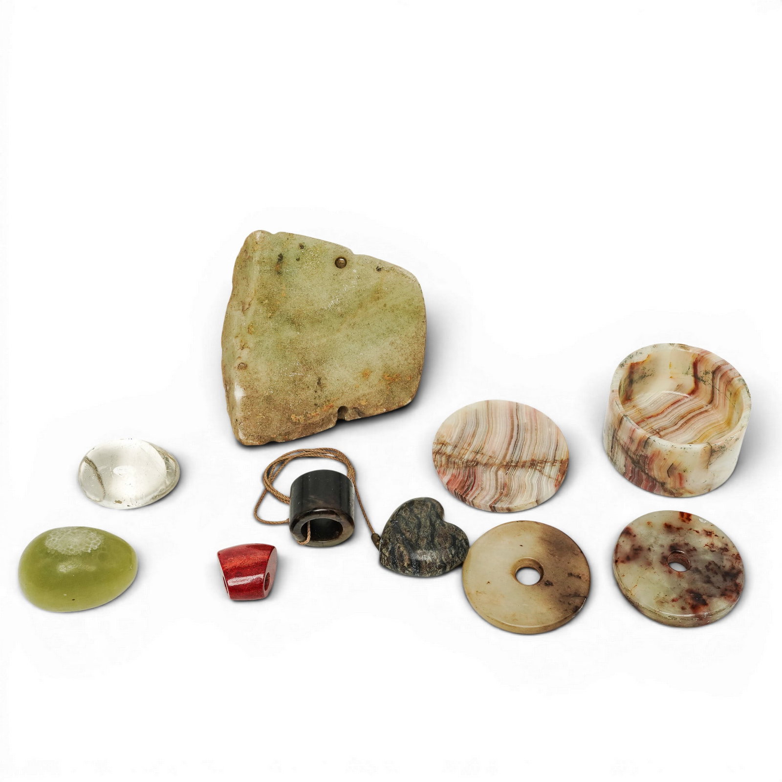 (9pc) Assorted Collection Of Stone Objects - 2