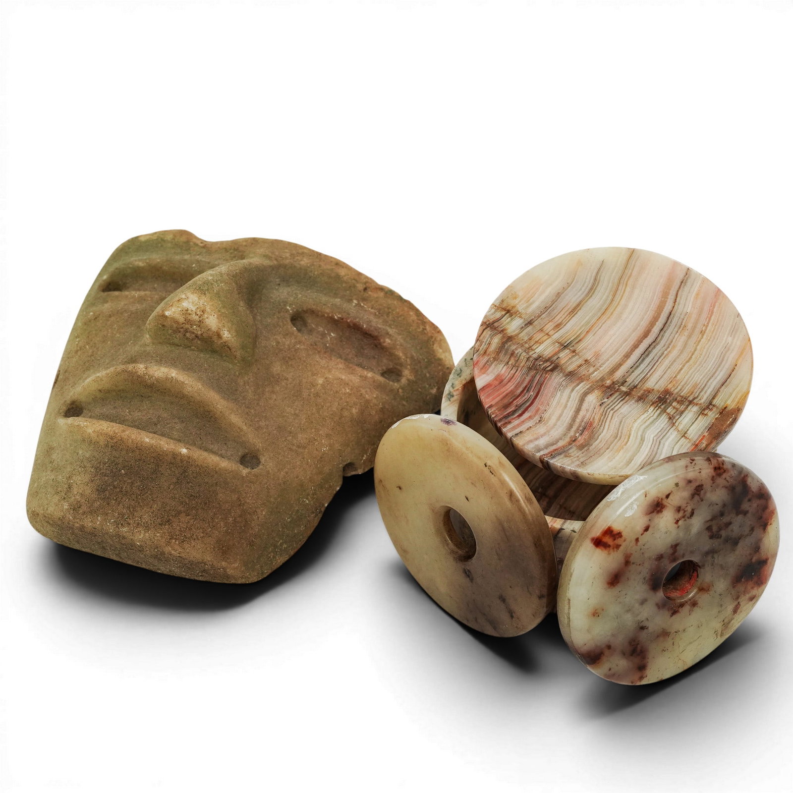 (9pc) Assorted Collection Of Stone Objects - 3