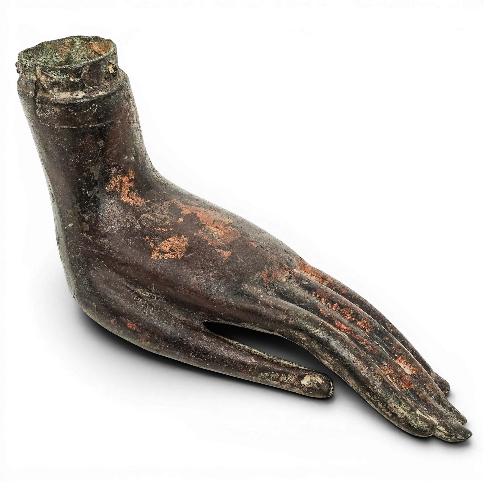 Antique Southeast Asian Bronze Buddha Hand Sculpture (1 of 5)