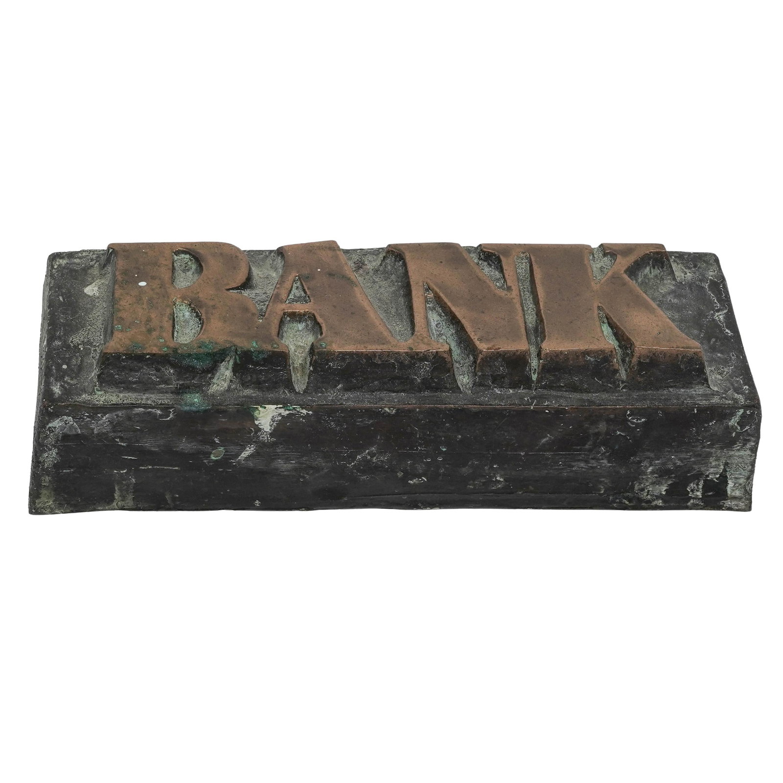 Bronze Plaque "Bank" Decorative Sign (1 of 3)