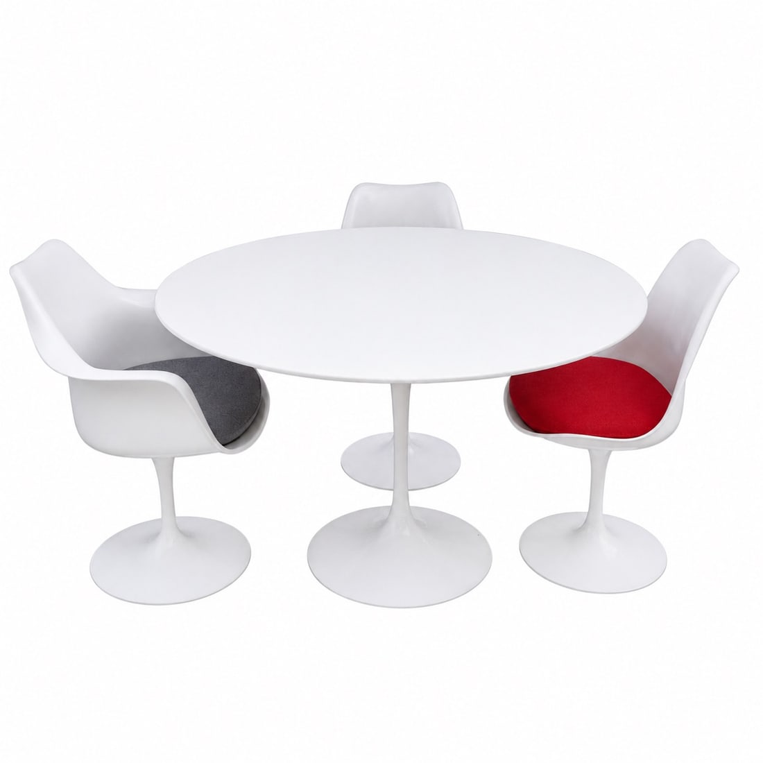 (4 pcs) Saarinen x Knoll "Tulip" Dining Set Table & Chairs (1 of 9)