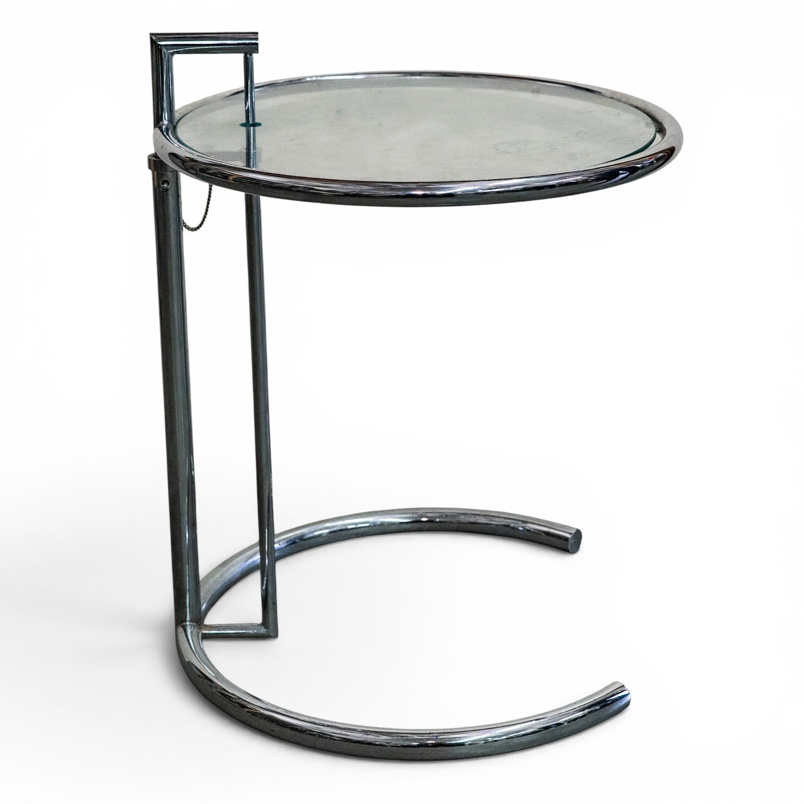 Eileen Gray Chrome and Glass "E 1027" Adjustable Table - 4