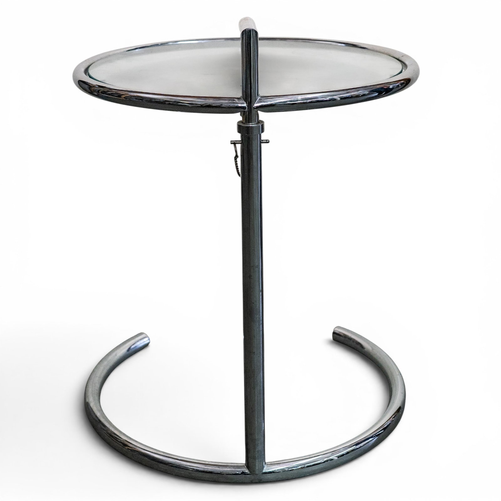 Eileen Gray Chrome and Glass "E 1027" Adjustable Table - 5