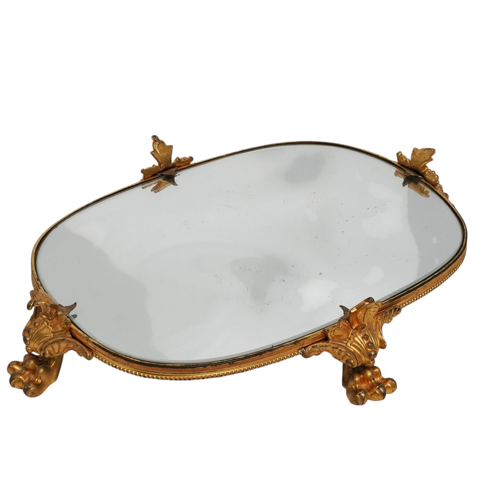 19th Cent. French Ormolu Mirrored Plateau - 2