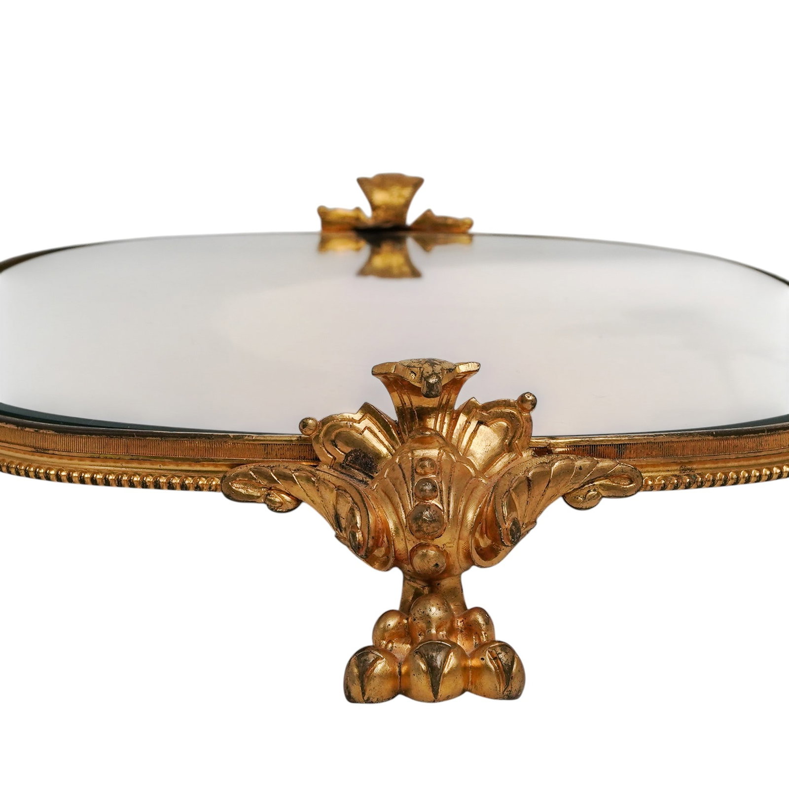 19th Cent. French Ormolu Mirrored Plateau - 4