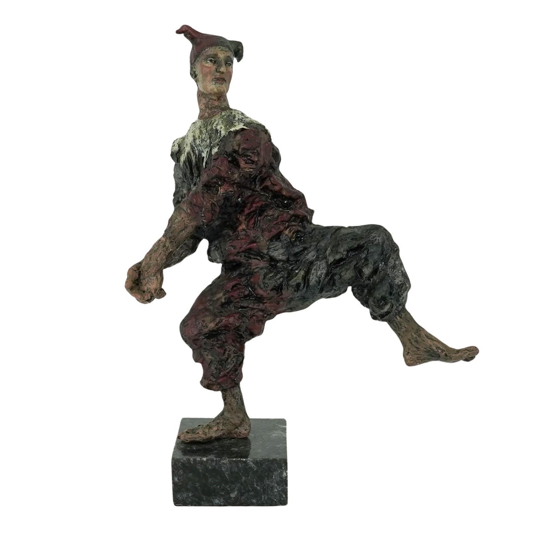 Signed Bronze Pierrot Sculpture (1 of 16)