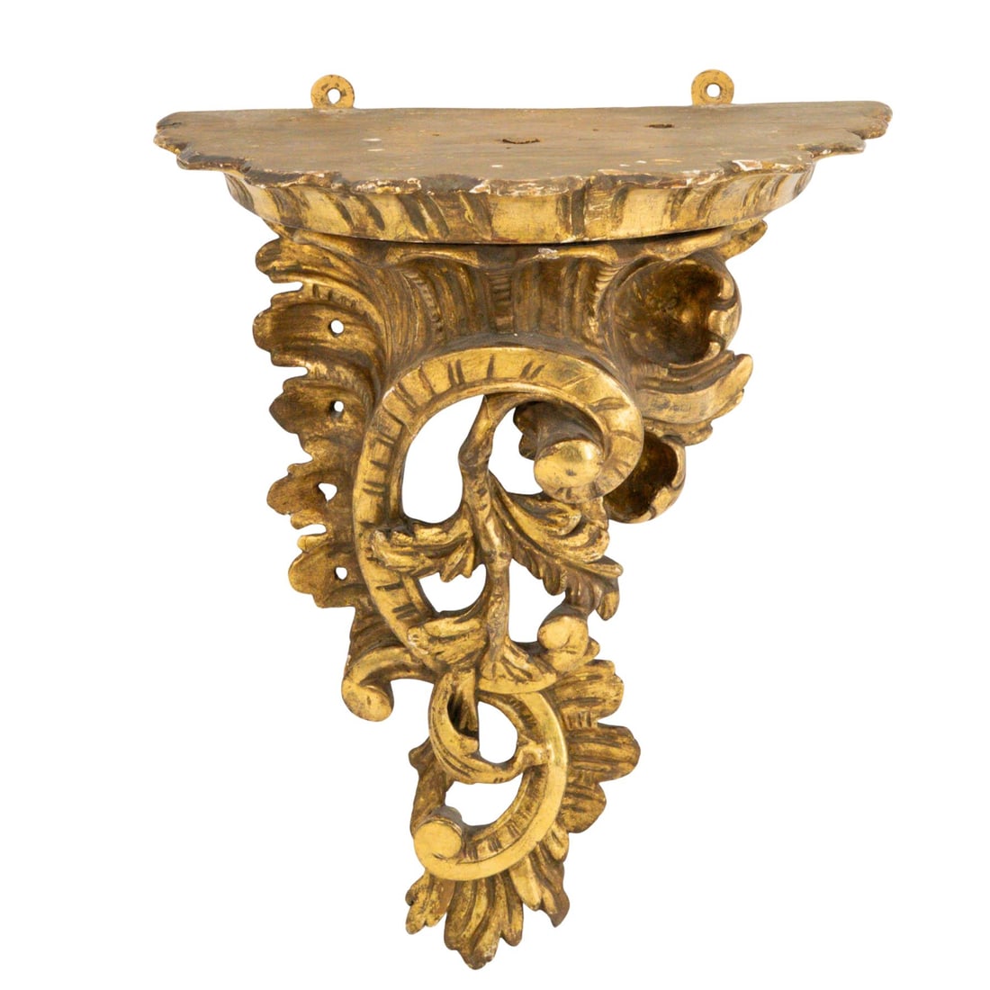 Antique French Hand Carved Giltwood Wall Bracket (1 of 8)