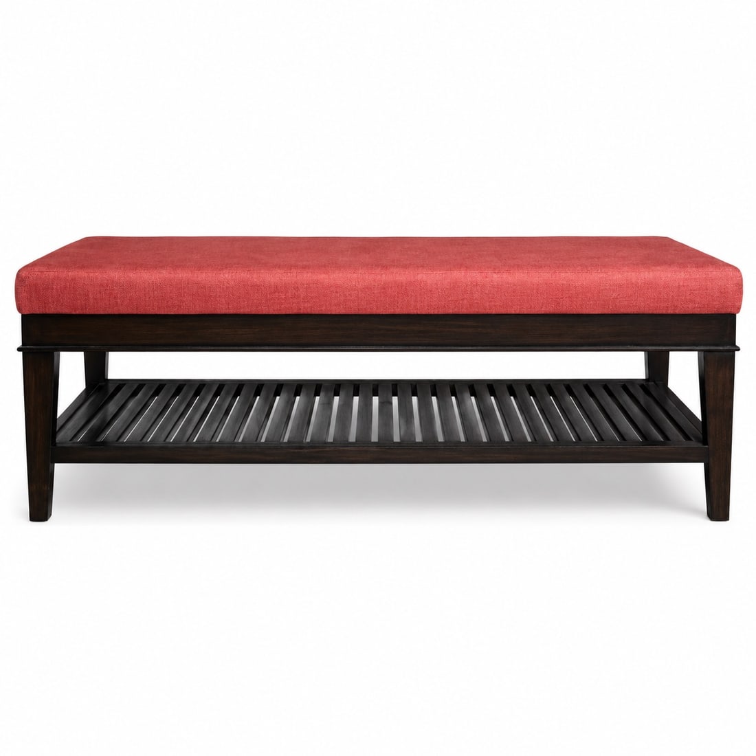 A. Rudin Darkwood Upholstered Bench (1 of 3)