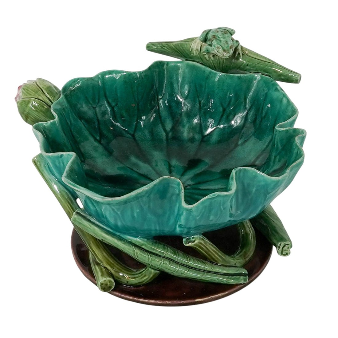 Victorian Minton Organic Majolica Bowl (1 of 16)