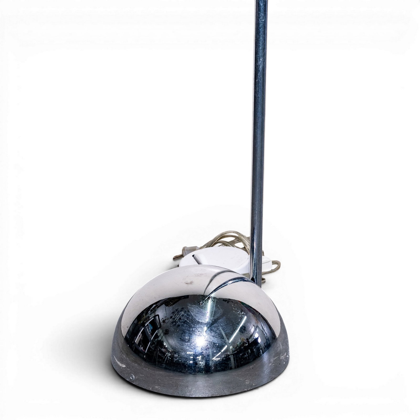 MCM Chrome Round Lamp - 4