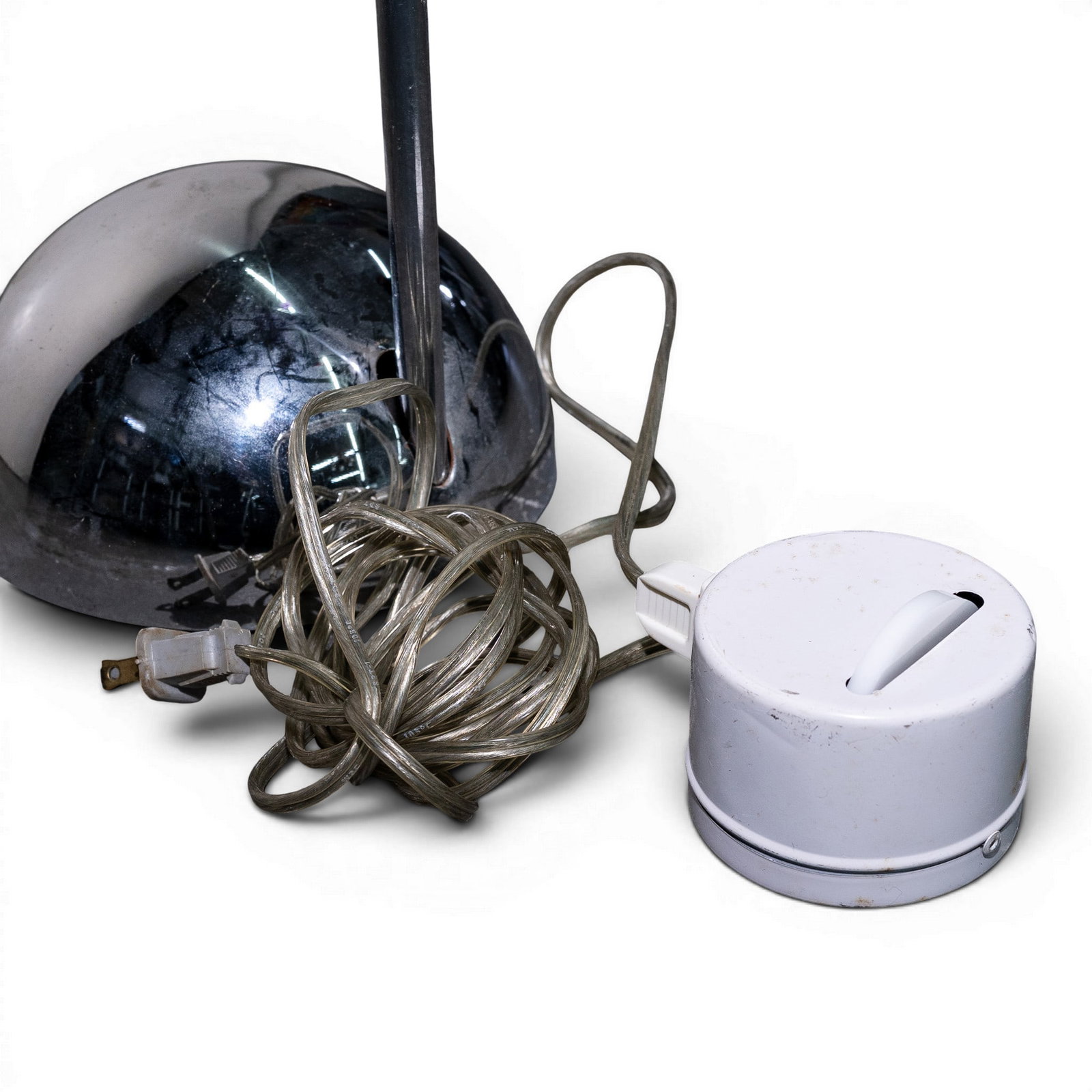 MCM Chrome Round Lamp - 6