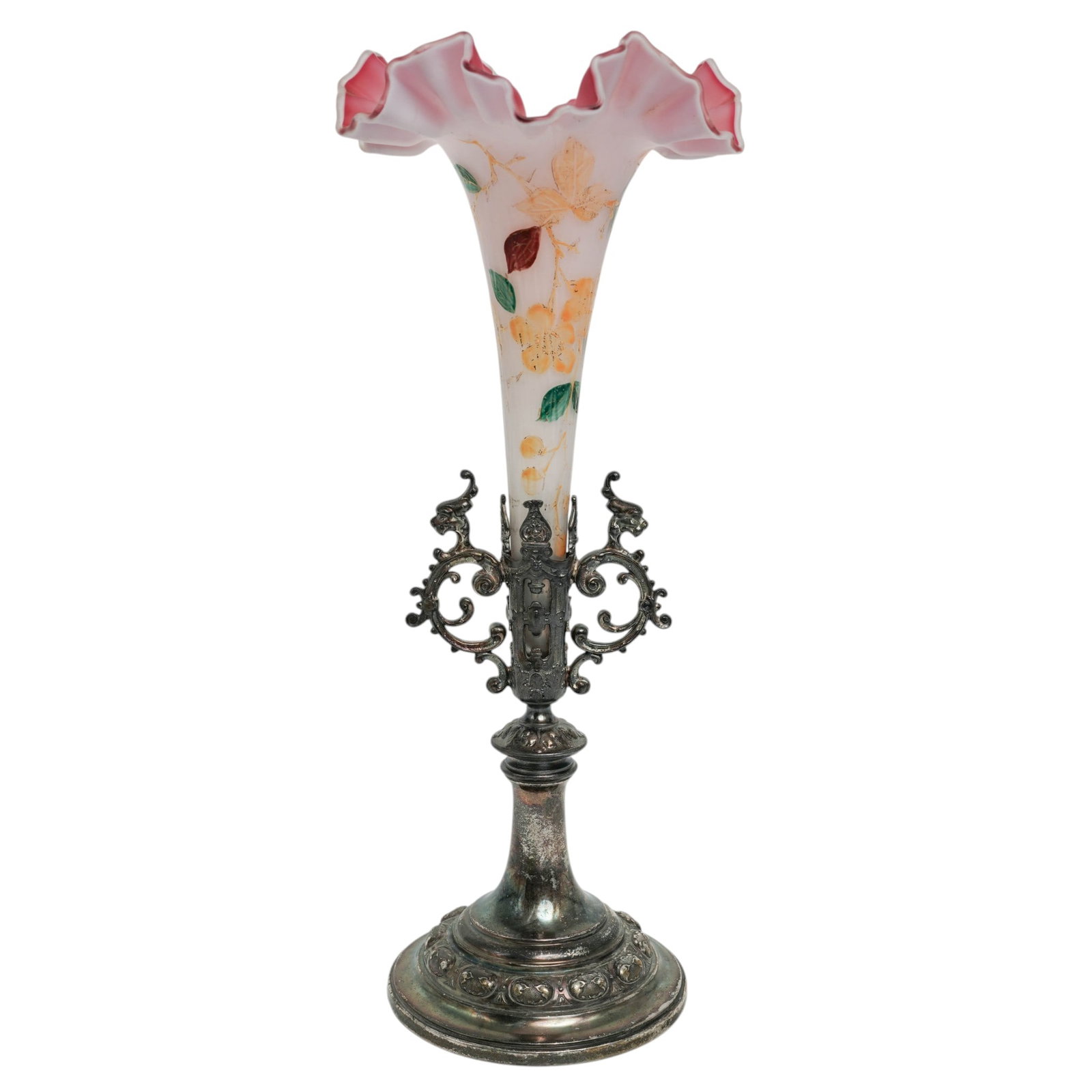 Victorian Silver Plated & Glass Lily Epergne (1 of 10)