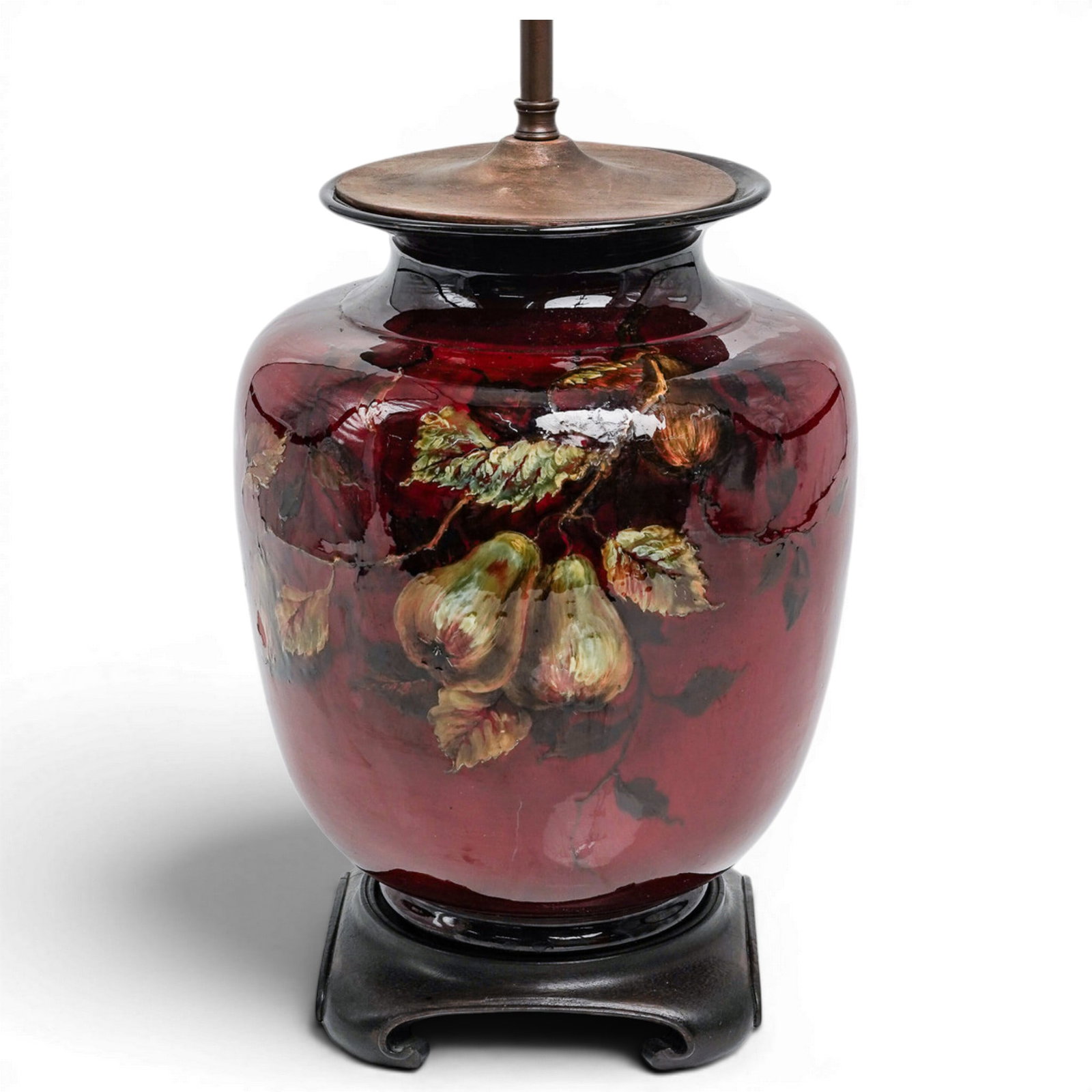English William Moorcroft Pottery Vase Converted Lamp (1 of 4)