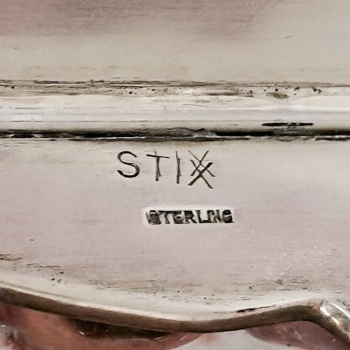 Vintage Shell Box with Sterling Hinge - 7