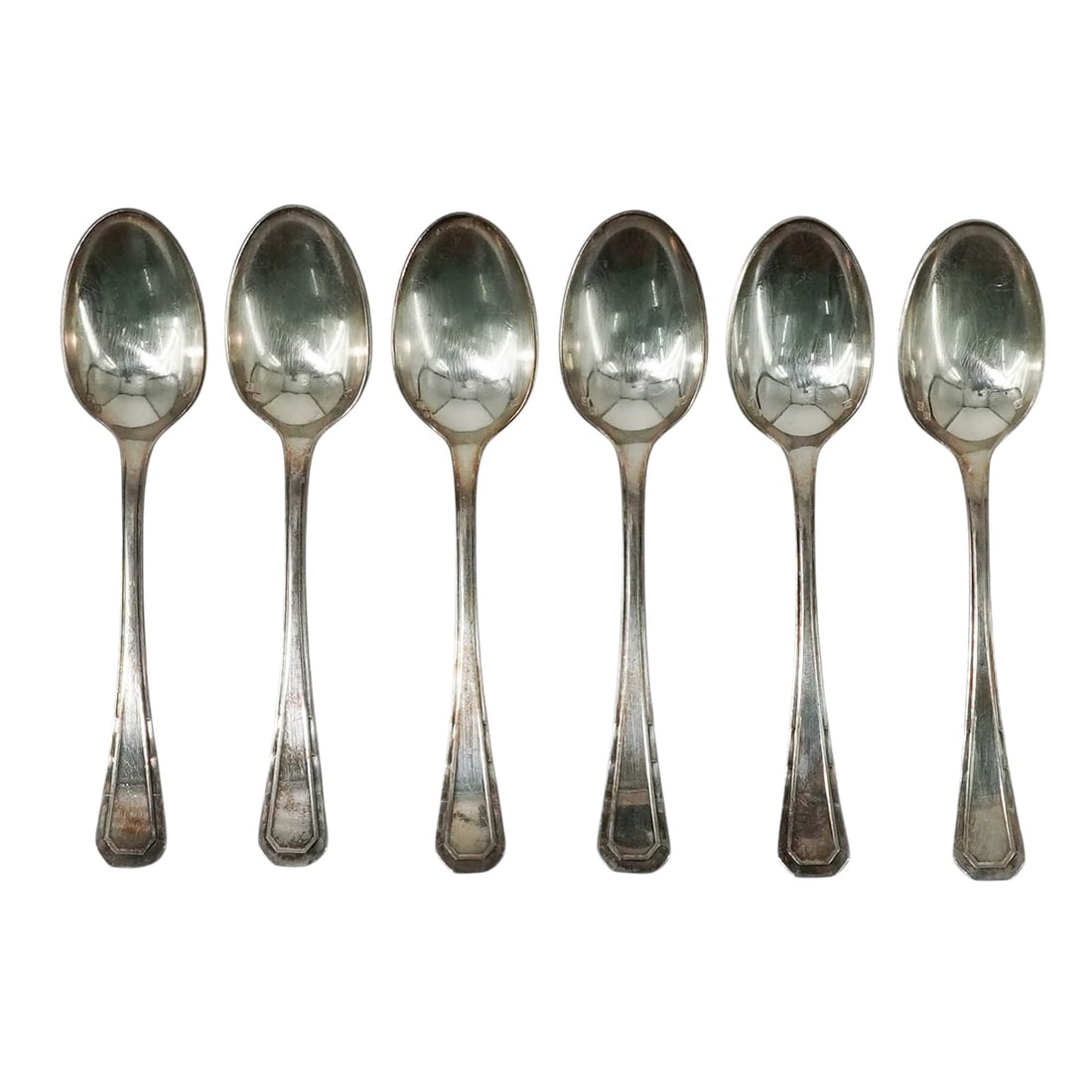 (12 pc) Christofle "Boreal" Pattern Silver Plated Teaspoons - 4