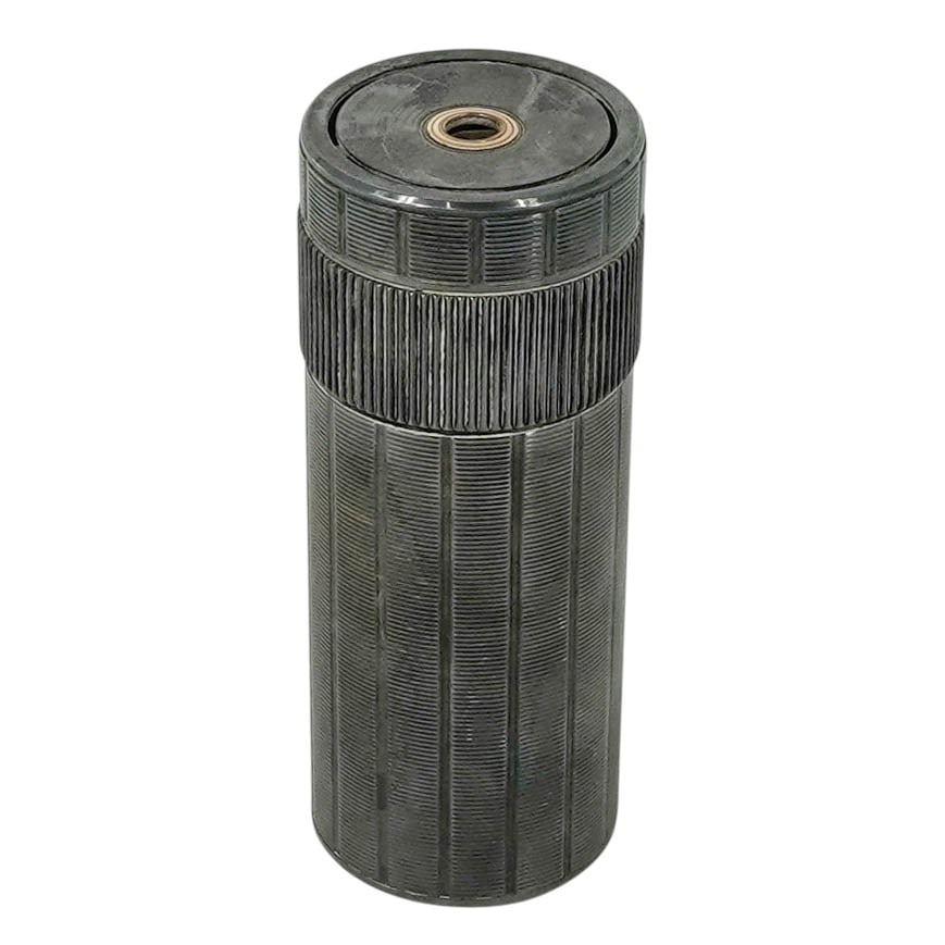 S.T. Dupont "Cylindrique" Silver Plated Gas Table Lighter (1 of 9)