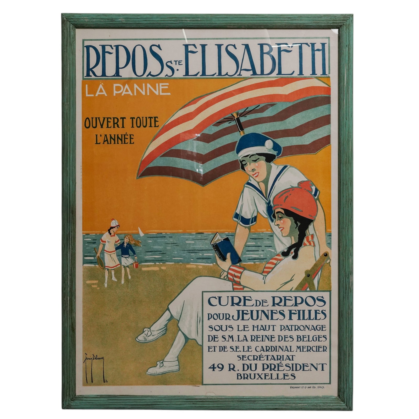 Delamare & Vromant "Repos St. Elisabeth – La Panne" Advertising Poster (1 of 7)