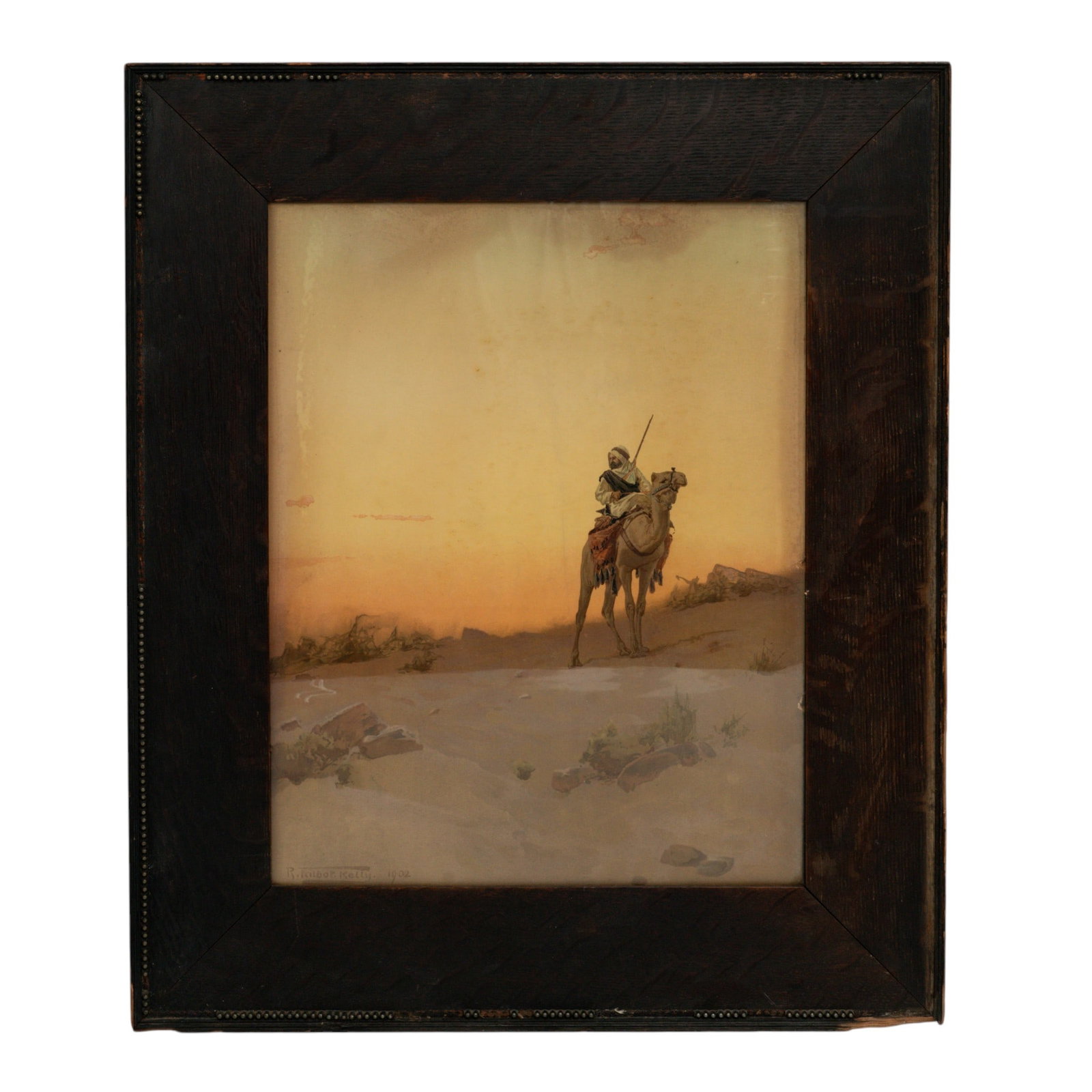 Robert Talbot Kelly (British, 1861-1934) 'A Desert Scout' Watercolor on Paper (1 of 5)