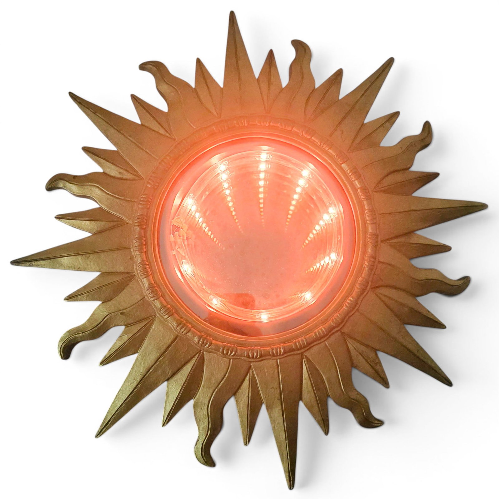Vintage Sunburst Infinity Mirror - 2