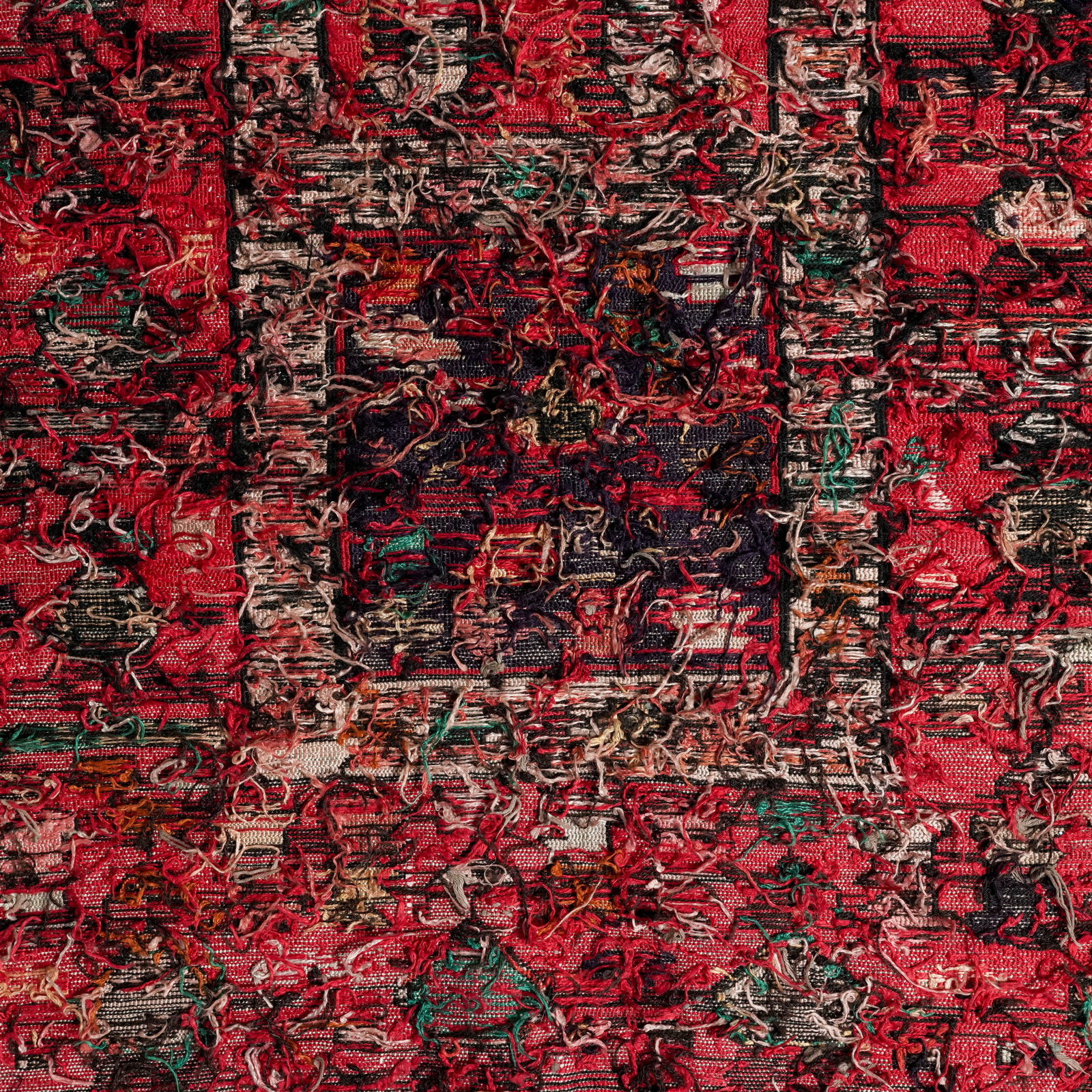 Middle Eastern Silk Soumak Flat-Weave Rug - 4