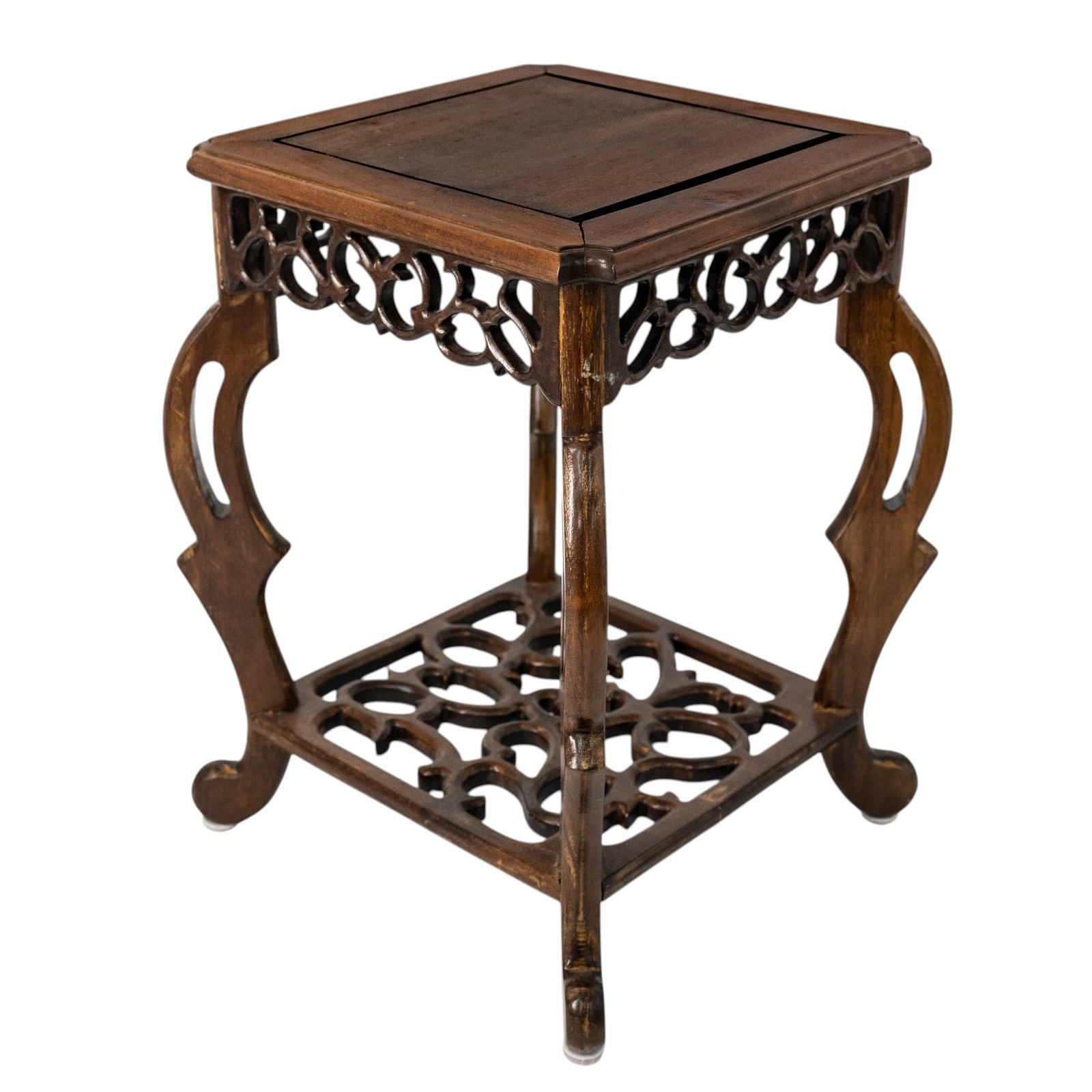 Antique Chinese Hardwood Plant Stand (1 of 6)