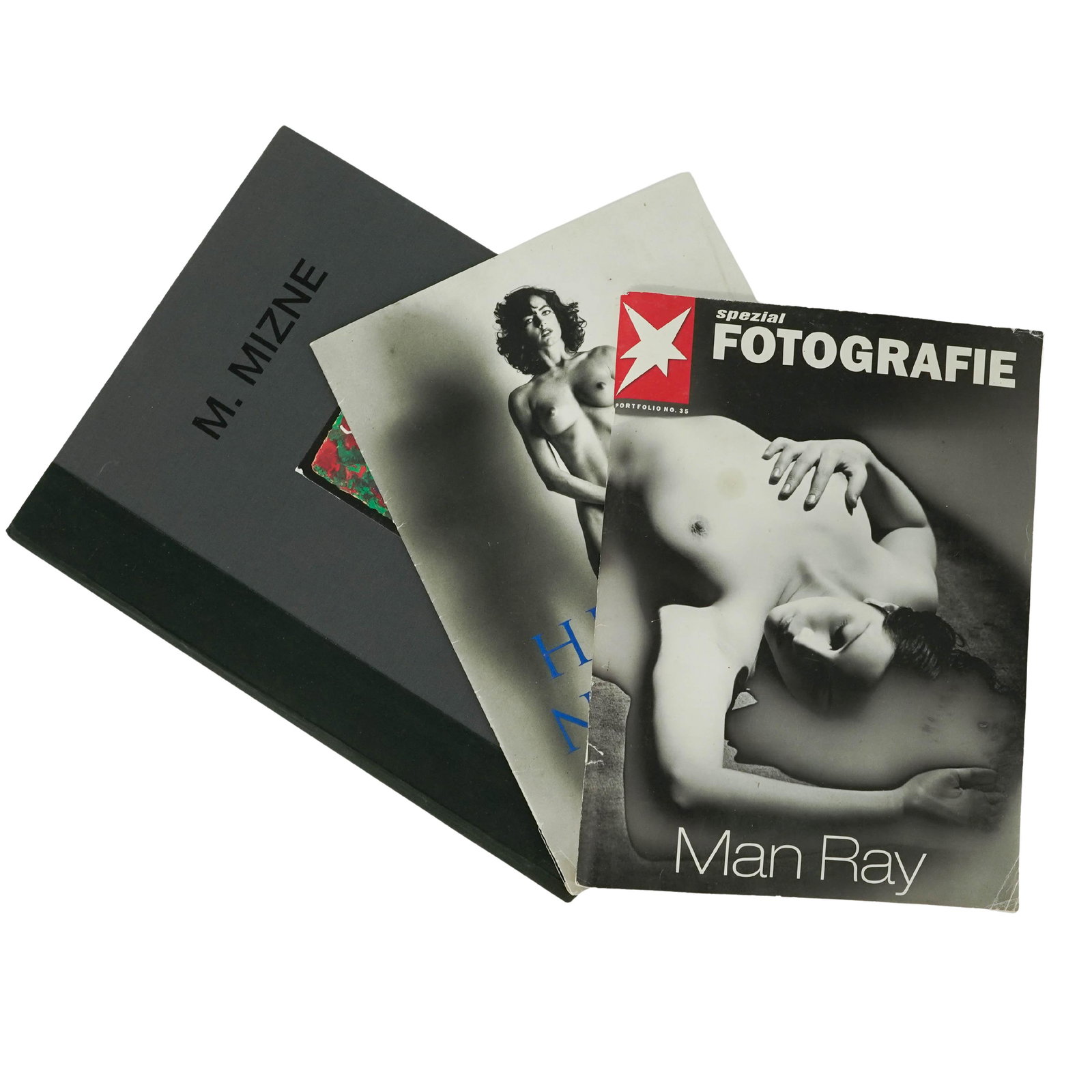 (2 pc) Vintage Photography Magazines: (2 pc) Vintage Photography Magazines 21st Century, Germany Assorted vintage photography publications and portfolio set including Helmut Newton published by Taschen, a 2004 issue of Spezial Fotografie: