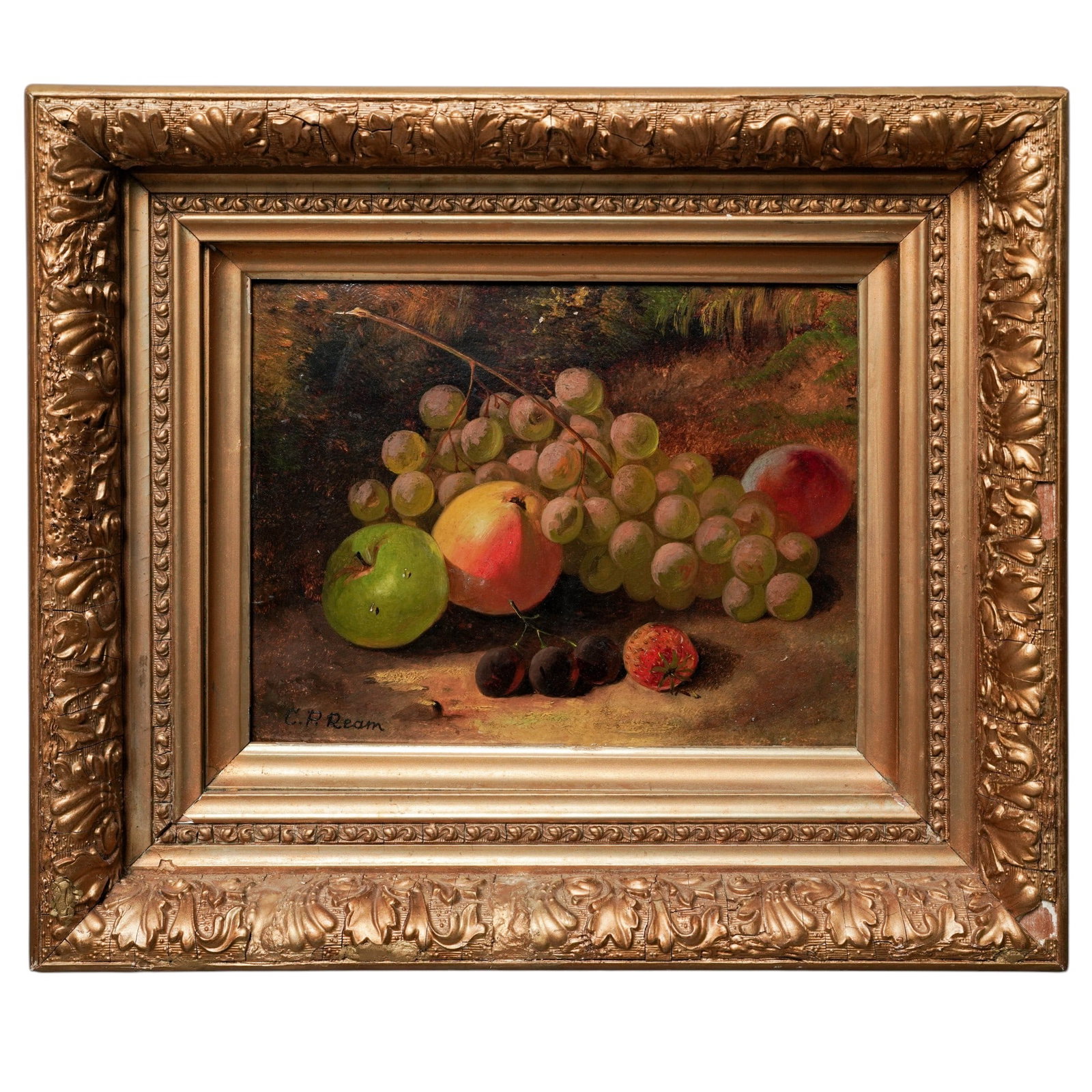 Carducius Plantagenet Ream (American, 1837-1917) Fruit Still Life Oil Painting (1 of 7)