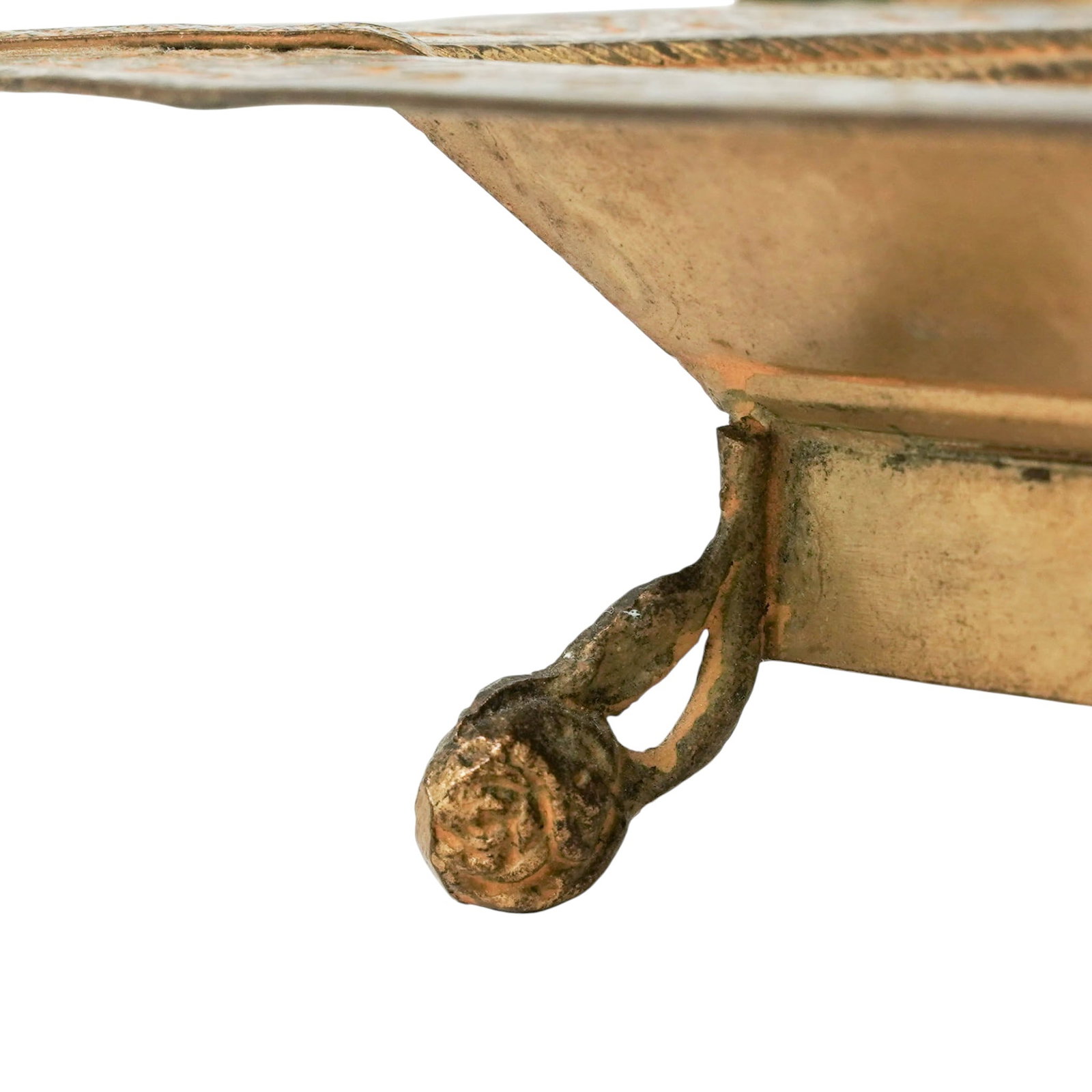 Antique Ormolu Vanity Tray w/ Normandy Lace Insert - 6