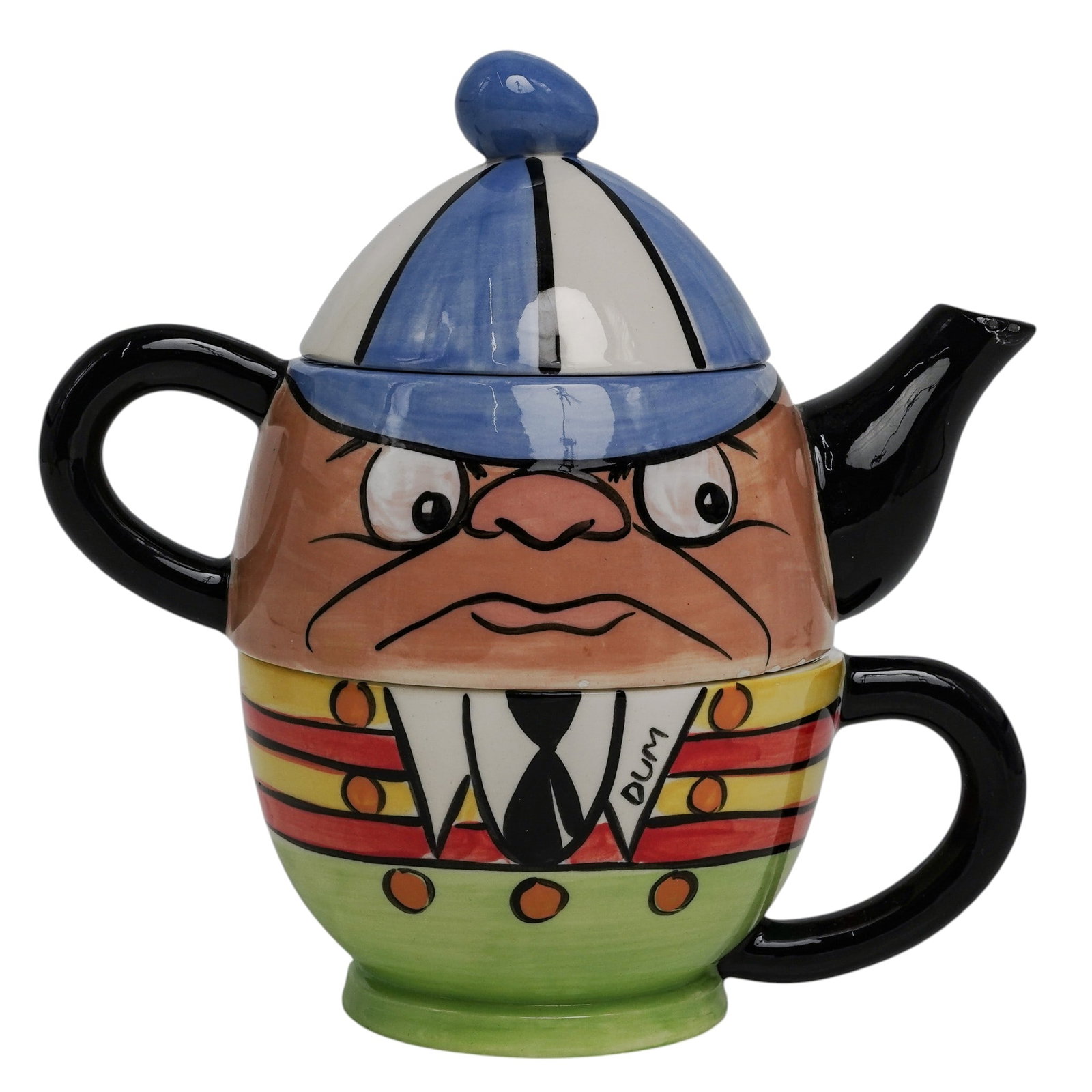 Gossett "Tea for One" Tweedle Dee & Tweedle Dum Teapot & Cup (1 of 4)
