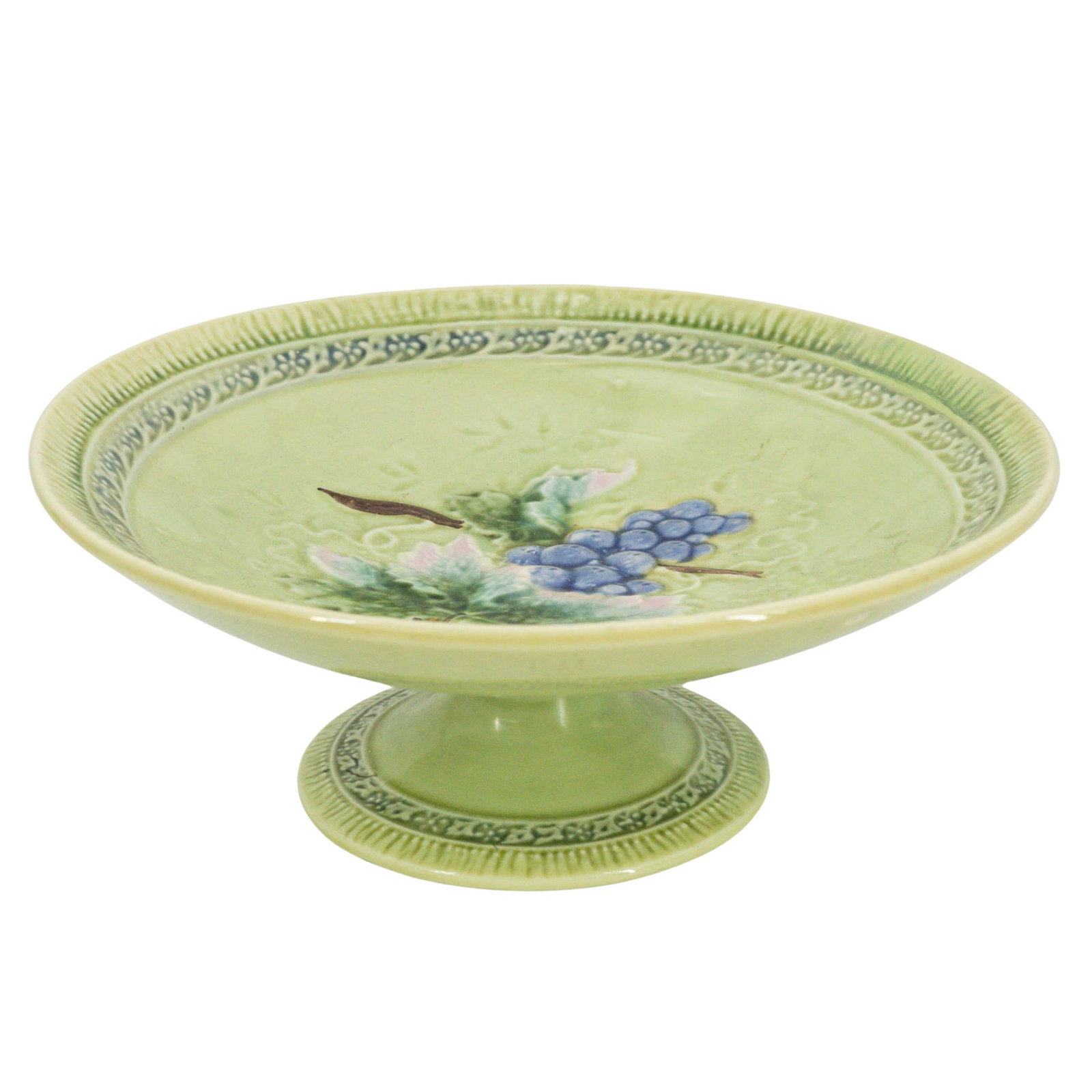 Antique German Glazed Majolica Tazza (1 of 5)