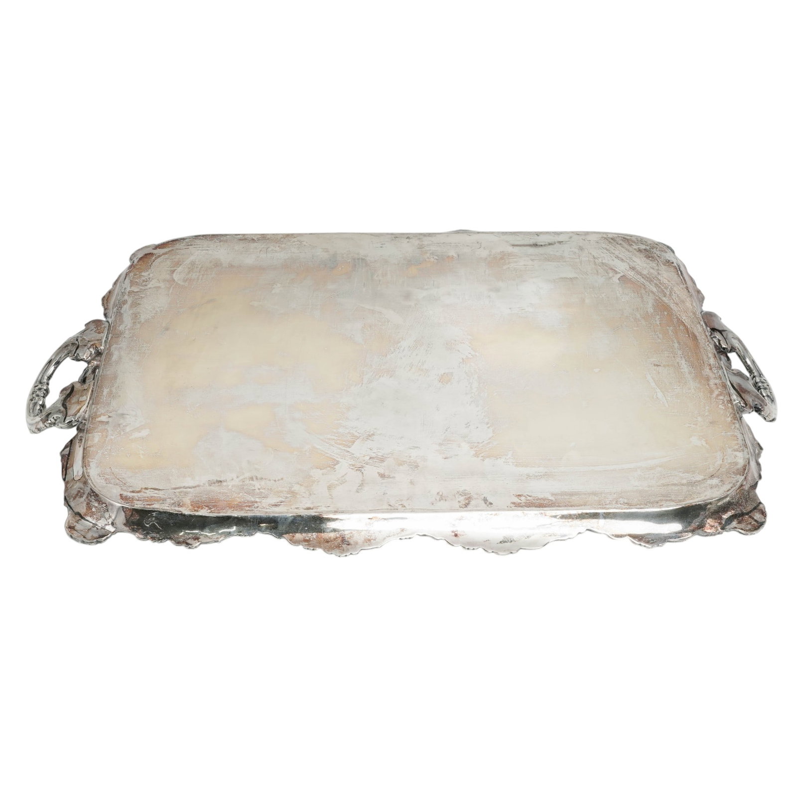 Mid 20th Cent. Large Silver Plated Tray - 6