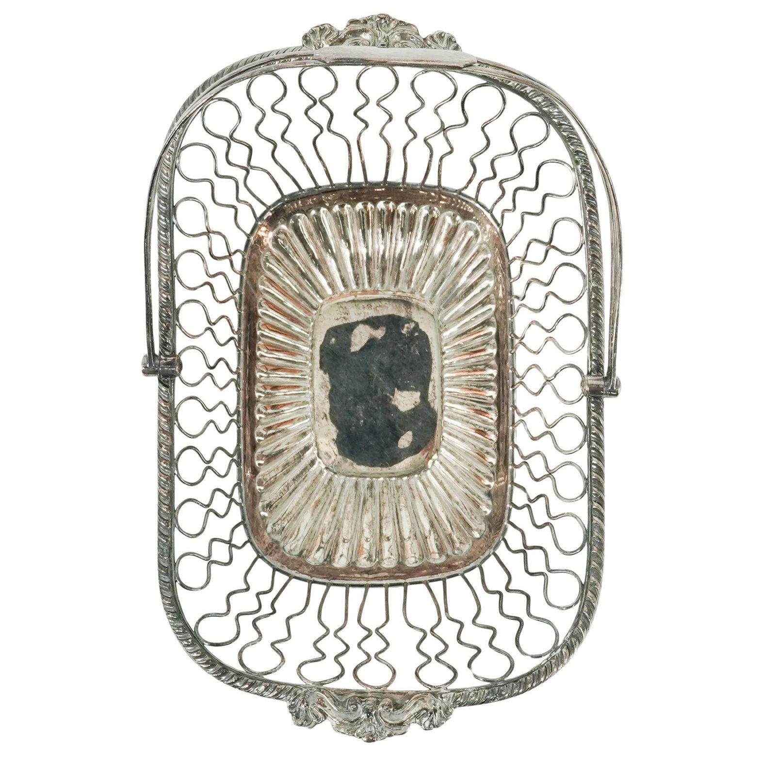 (2 pc) Antique Silver Plated Bread Baskets - 3