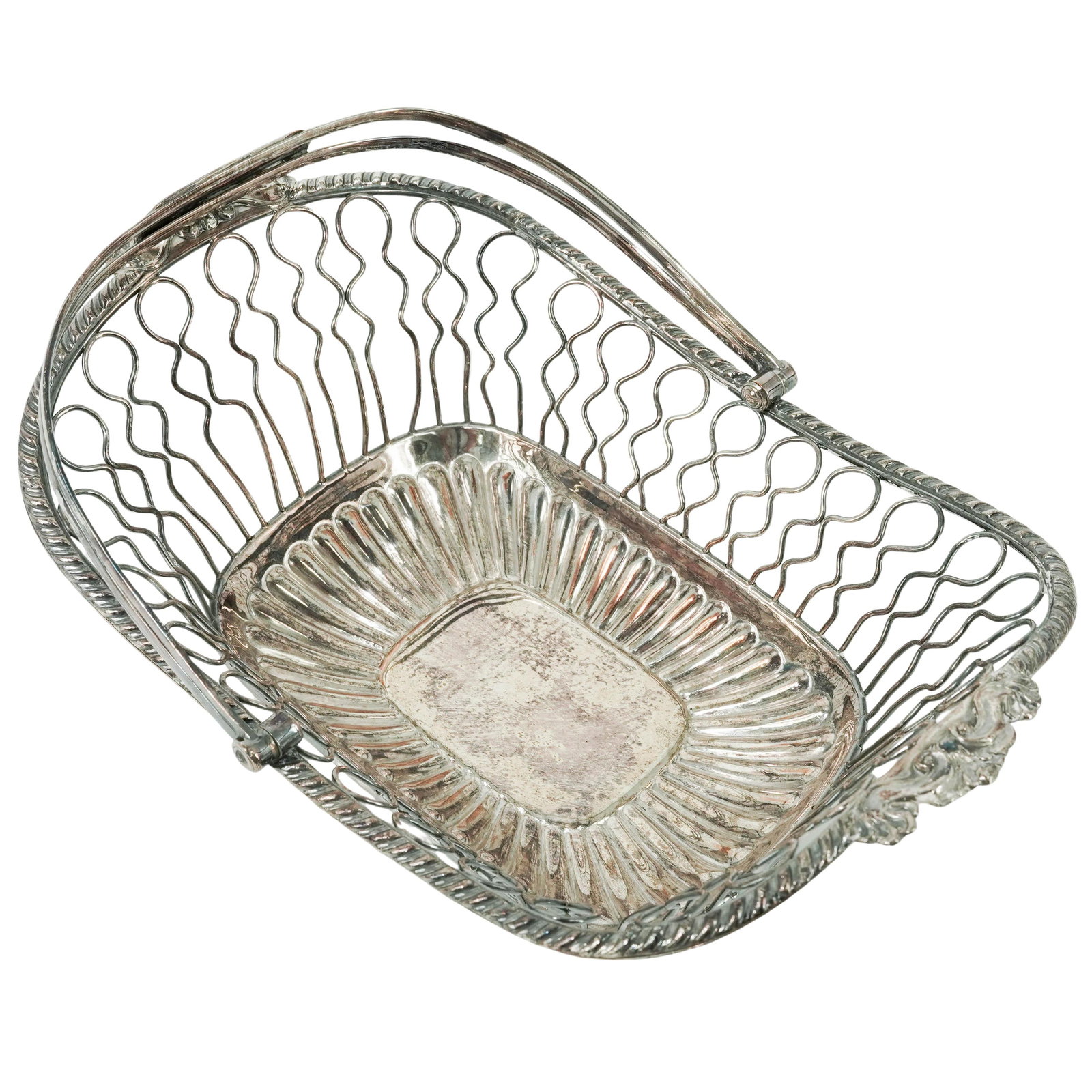(2 pc) Antique Silver Plated Bread Baskets - 6