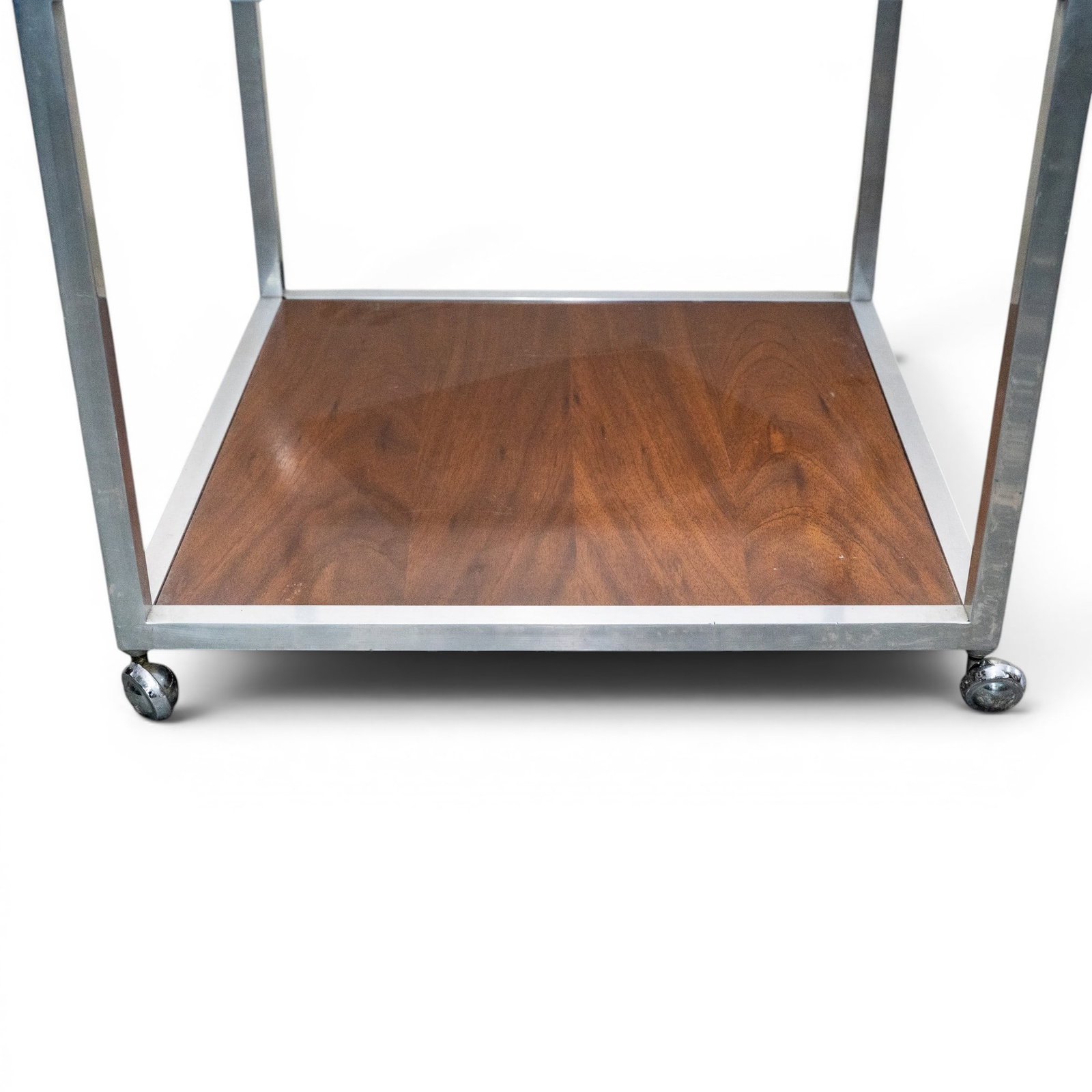 Milo Baughman Chrome Cube Side Table - 3