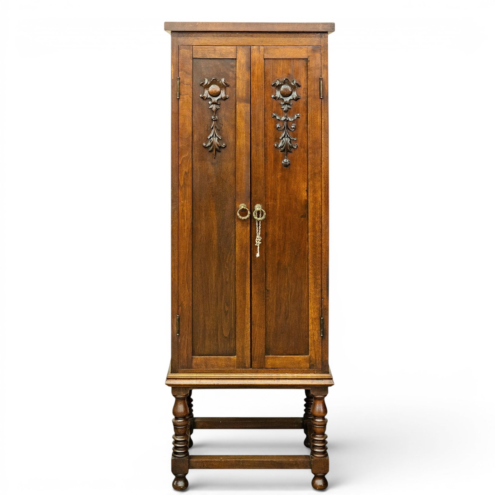 Jacobean Revival Wood Cabinet (1 of 6)