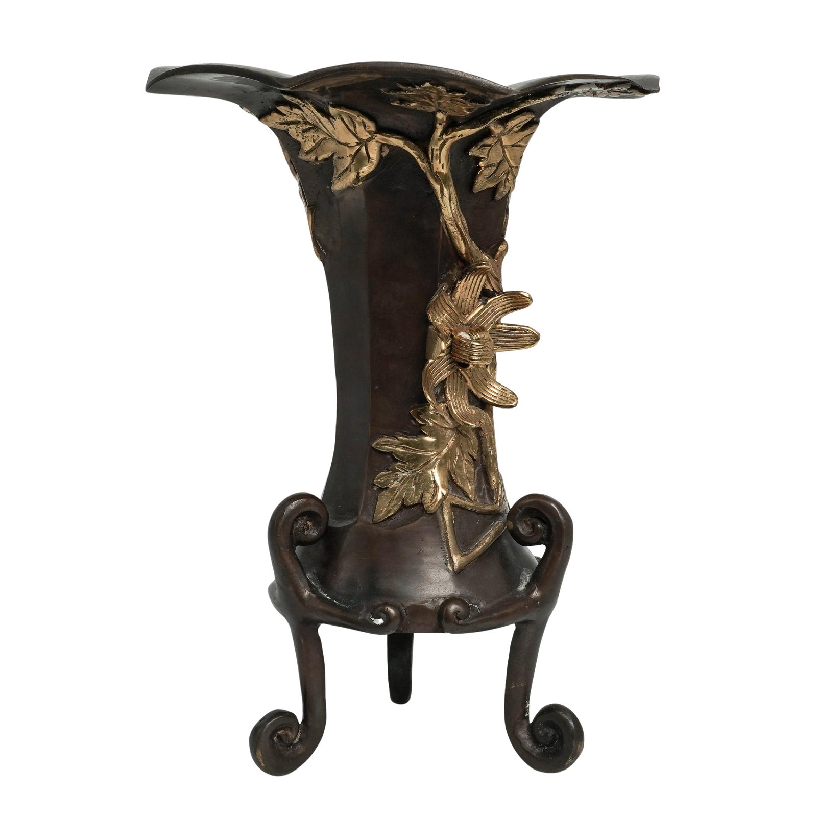 Antique Art Nouveau Large Bronze Vase (1 of 15)