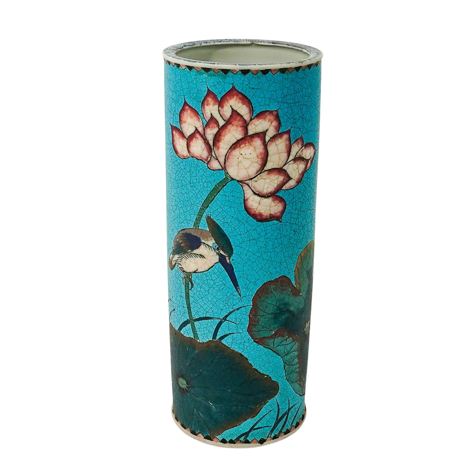 Japanese Meiji Totai Shippo Porcelain Vase (1 of 14)