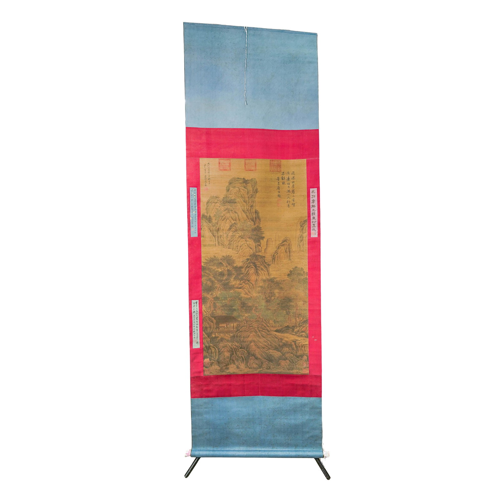 Antique Zhou Chen (Chinese, 1460-1535), Chinese Scroll Landscape Painting (1 of 15)