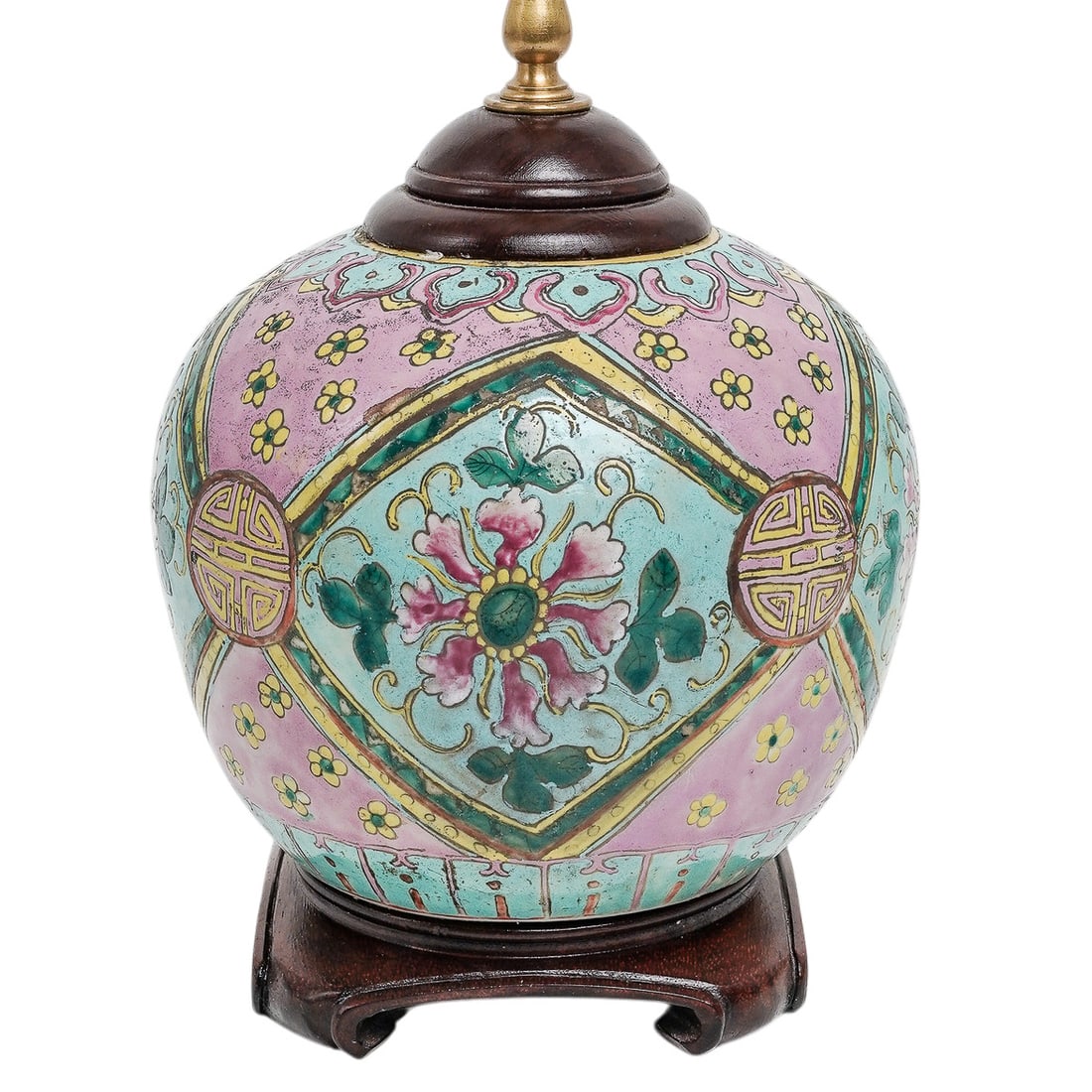 Vintage Chinese Export Porcelain Table Lamp (1 of 8)