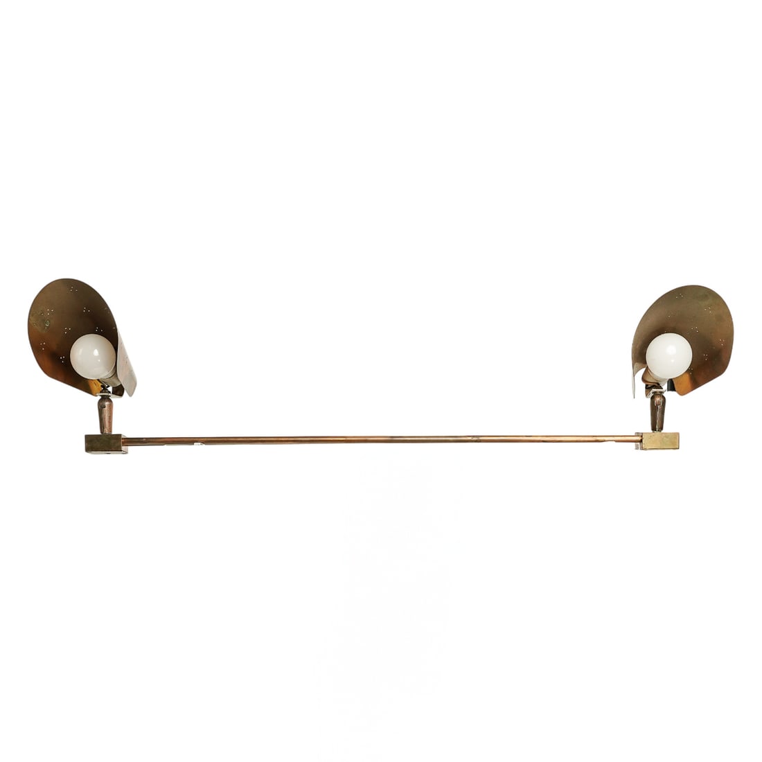 Mid Cent. Paavo Tynell Brass Double Wall Sconce (1 of 13)