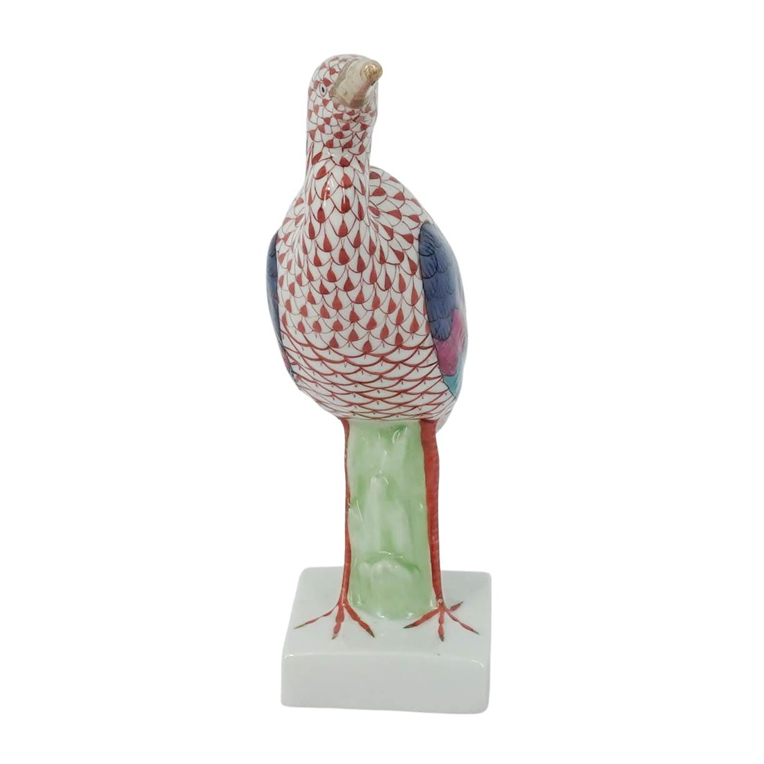 Herend Rust Fishnet Porcelain Bird - 2