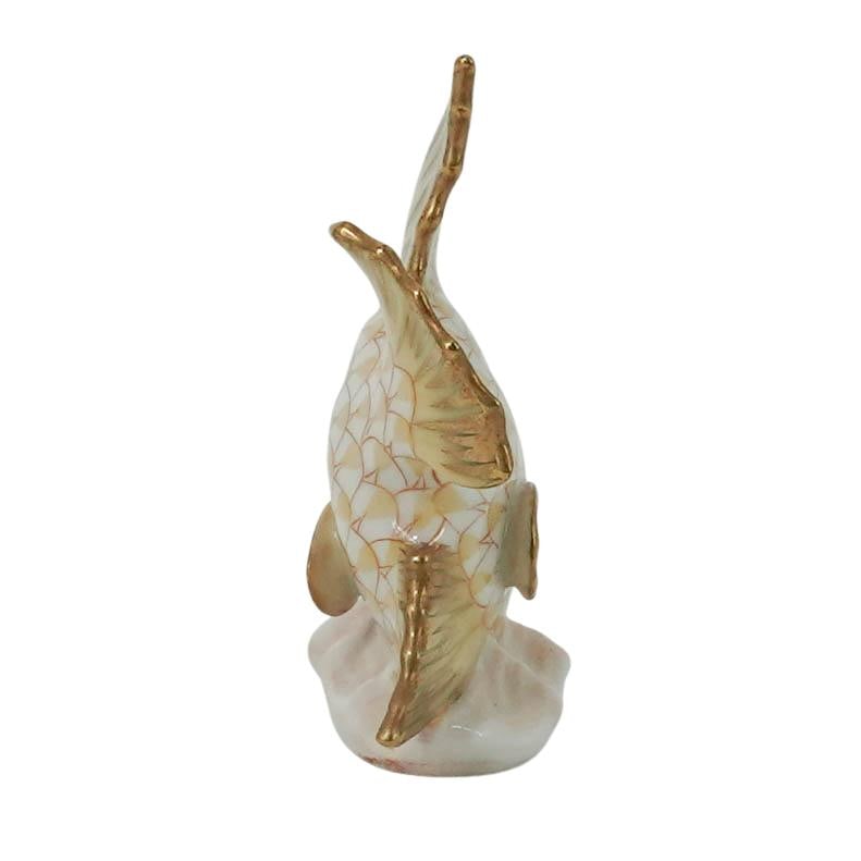 Herend Butterscotch Fishnet Porcelain Sailing Fish - 3