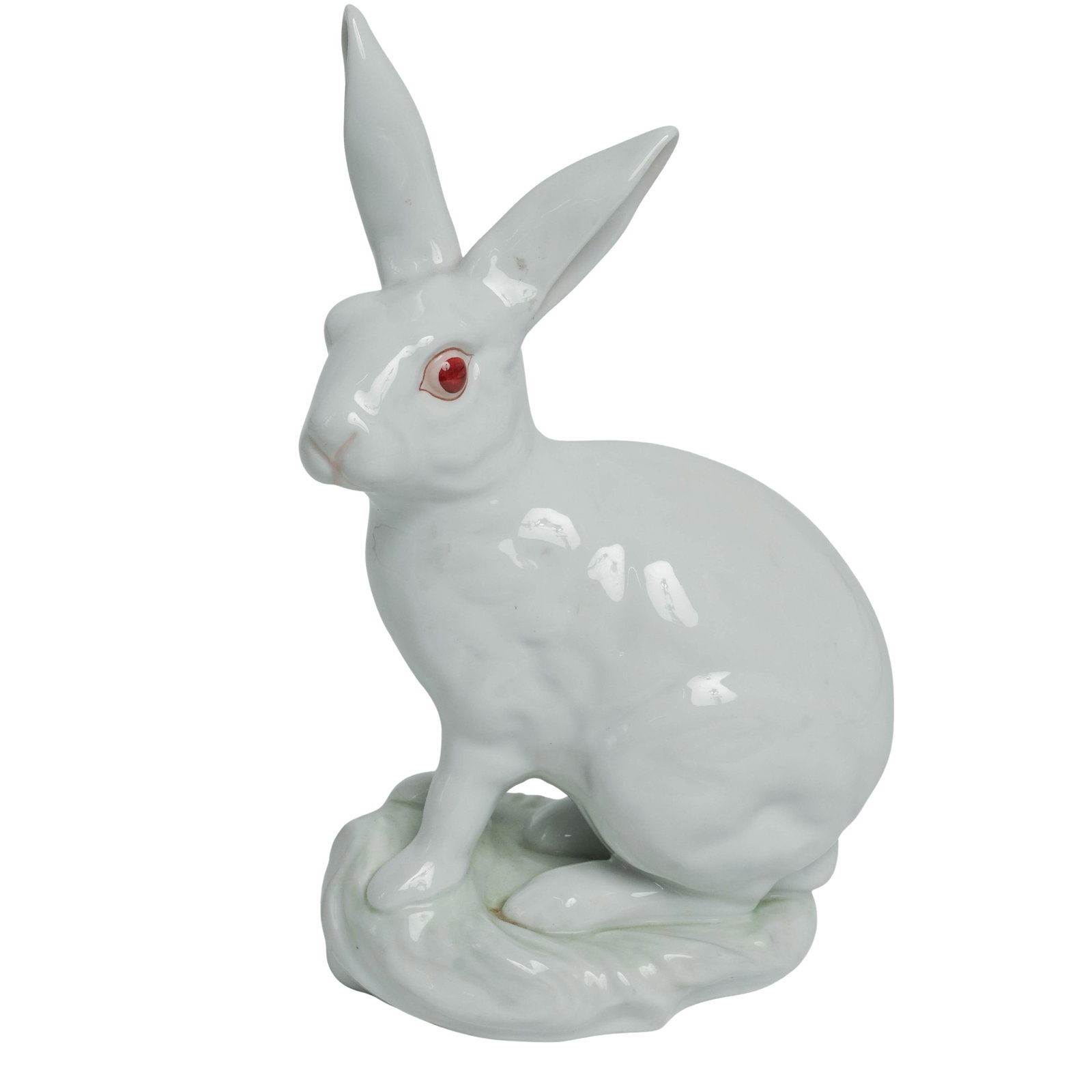 Large Herend "Albino" Rabbit Porcelain Figurine (1 of 10)