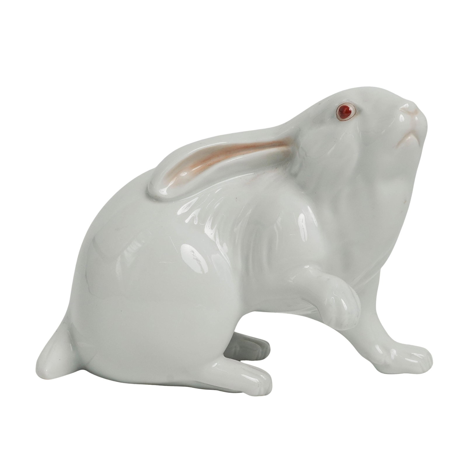Herend White Porcelain Rabbit Figurine (1 of 9)