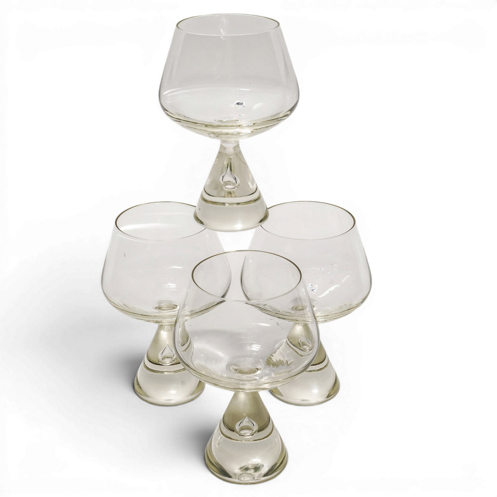 (4 pc) Holmegaard 'Princess' Brandy Glasses - 2