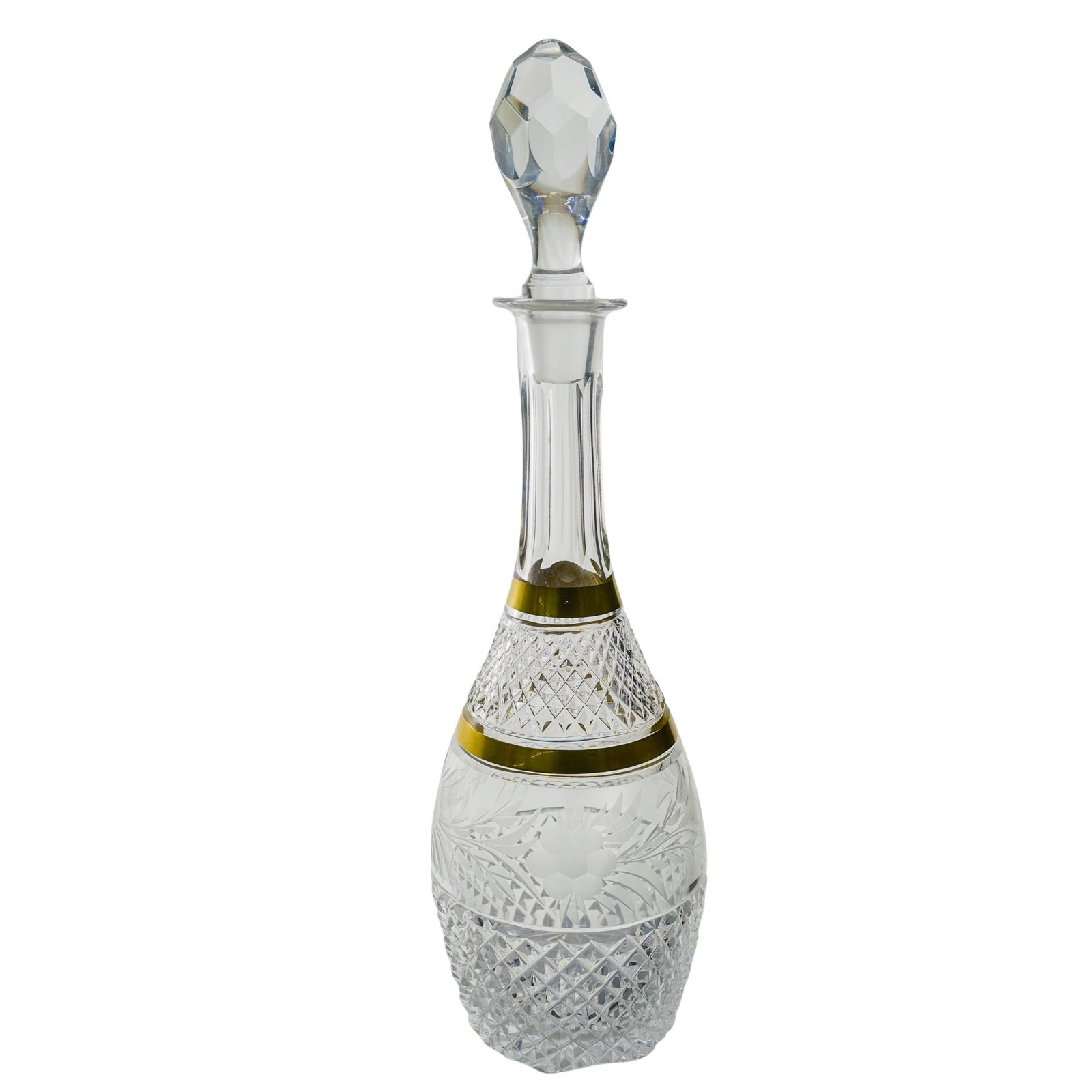 Ebeling & Reuss Marquis Gilt Cut Crystal Wine Decanter (1 of 5)