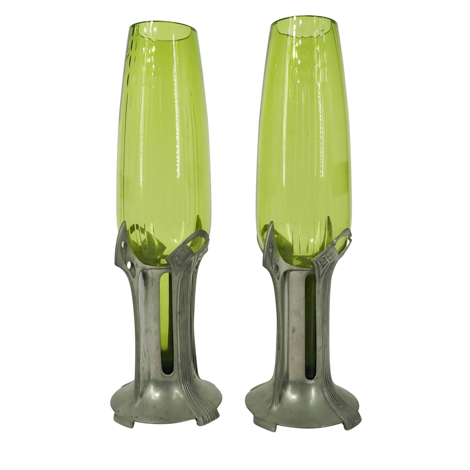 Pair Of Art Deco WMF Silverplate Vases (1 of 15)