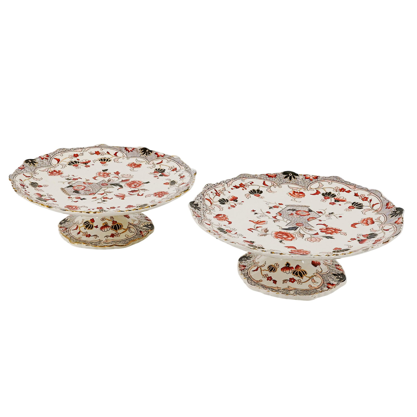 Antique Iron Stone Imari-Style Porcelain Dessert Stands (1 of 20)