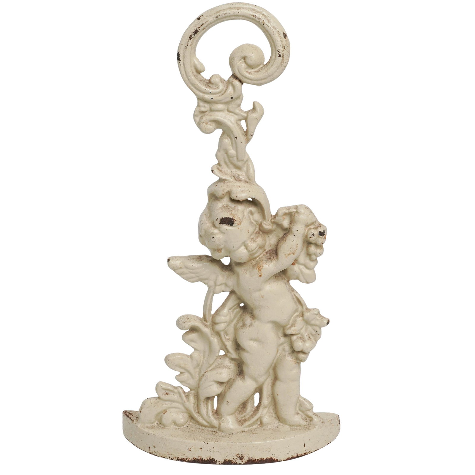 Vintage Cast Iron Cherub Door Stopper (1 of 8)